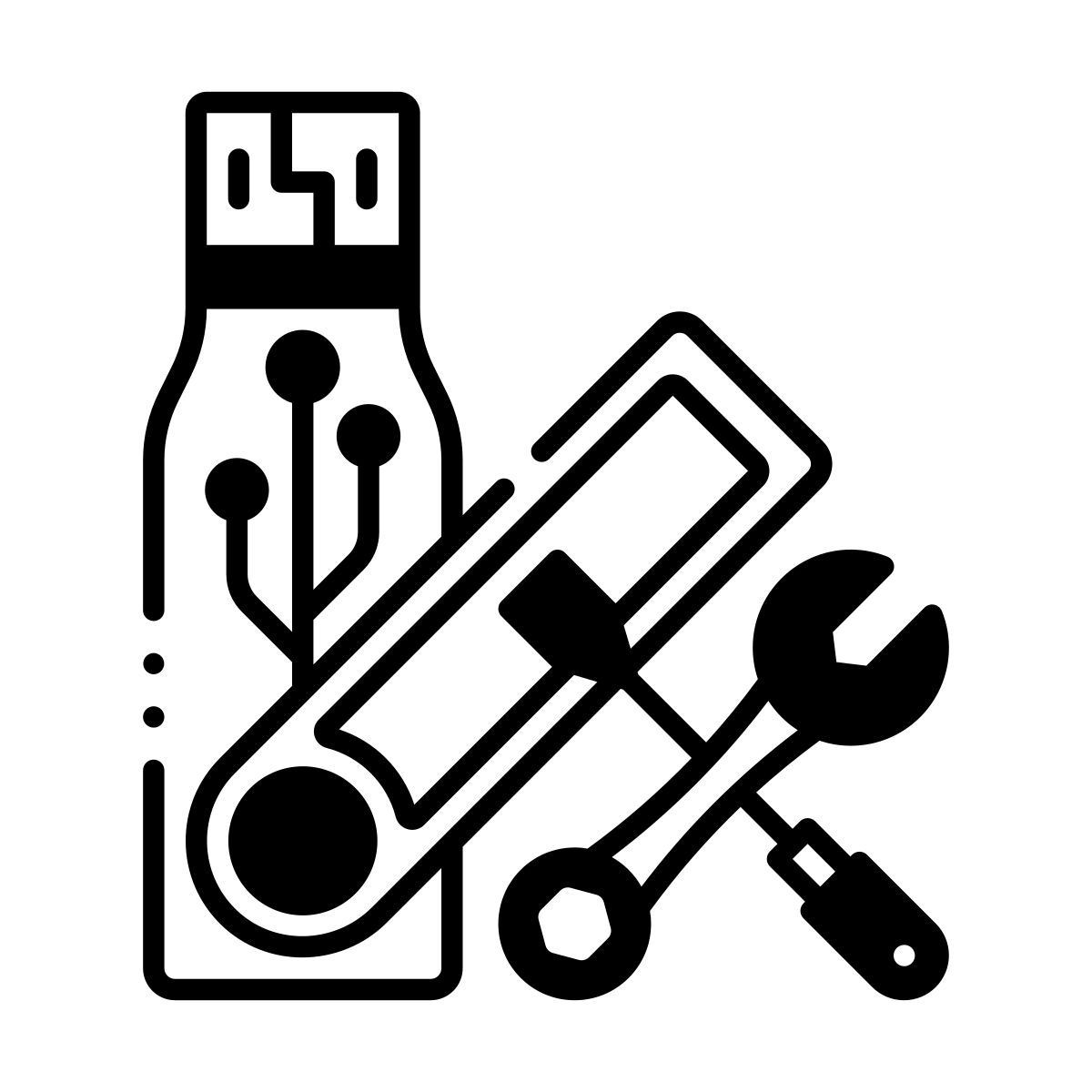 usb flash drive repair icon