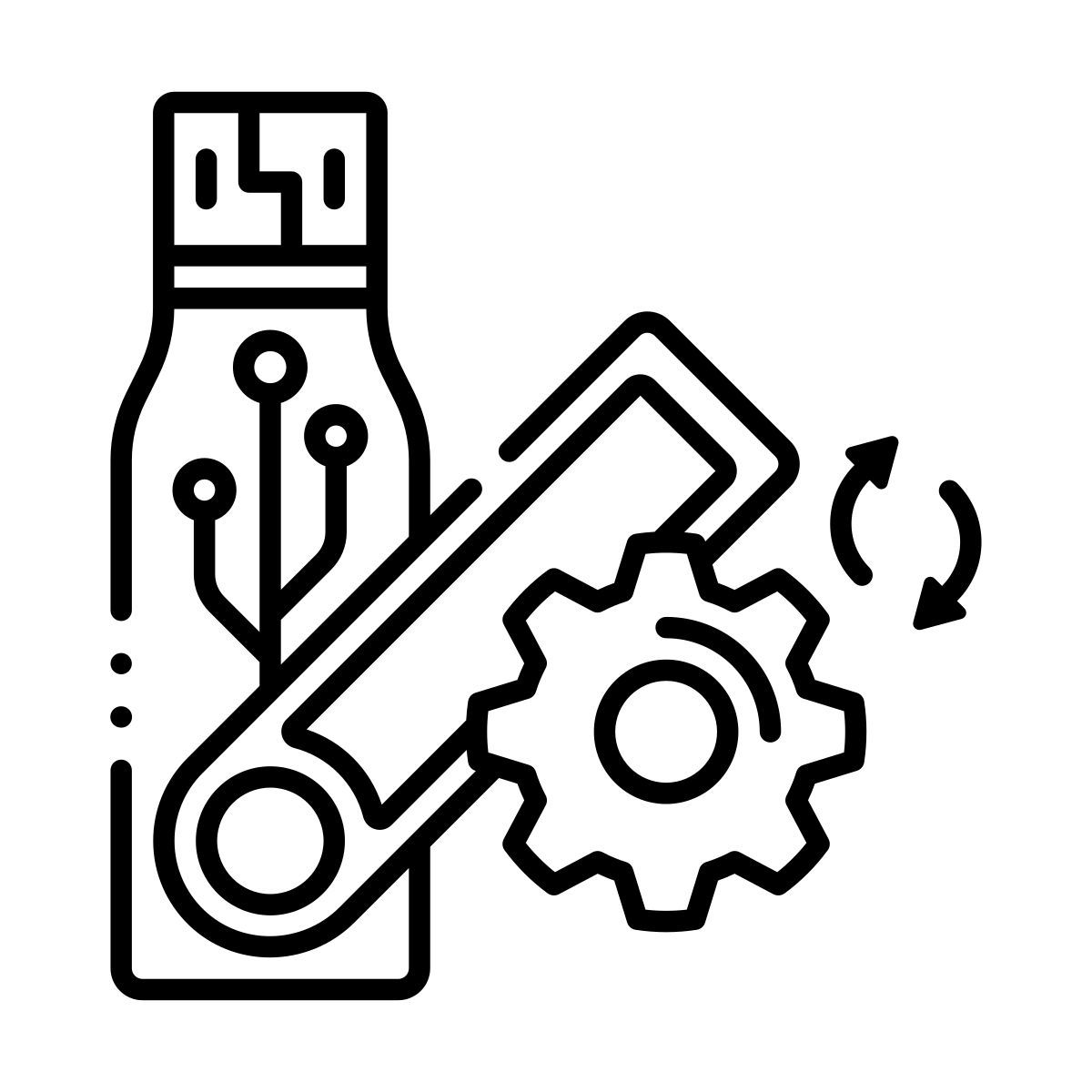 usb flash drive settings icon