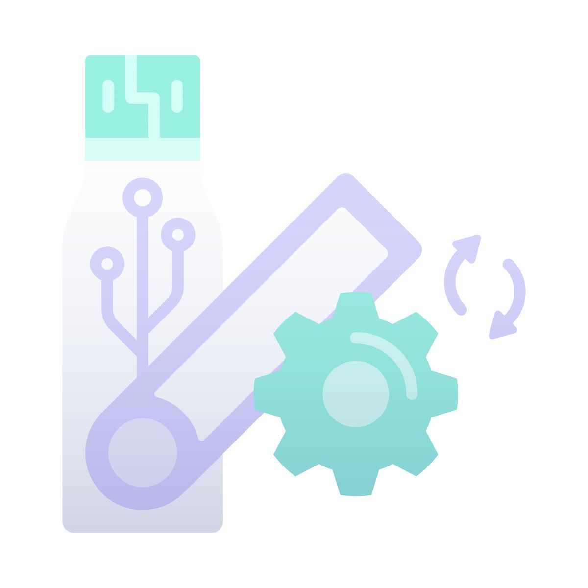 usb flash drive settings icon