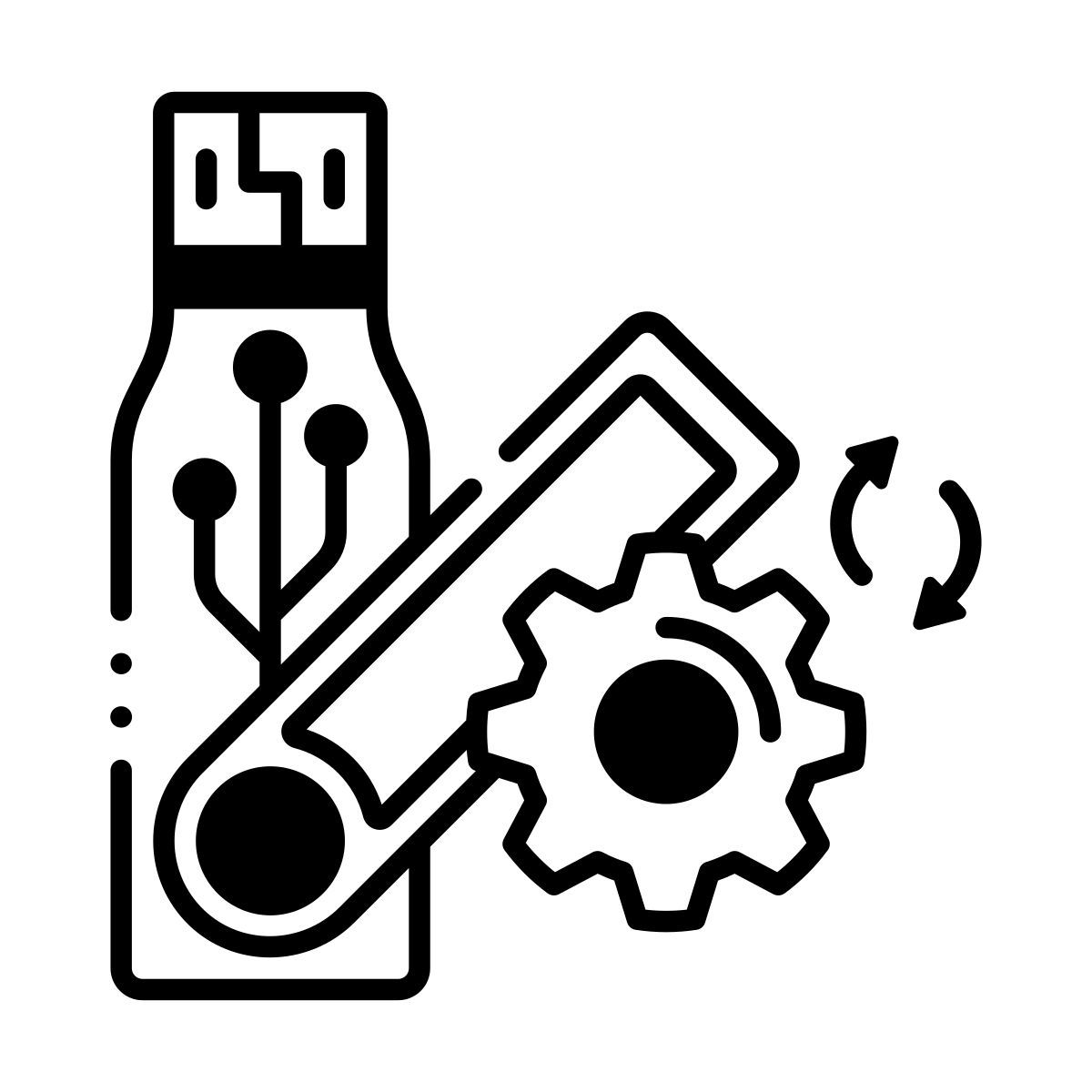 usb flash drive settings icon