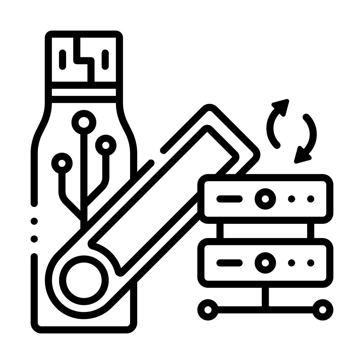 usb flash drive storage icon