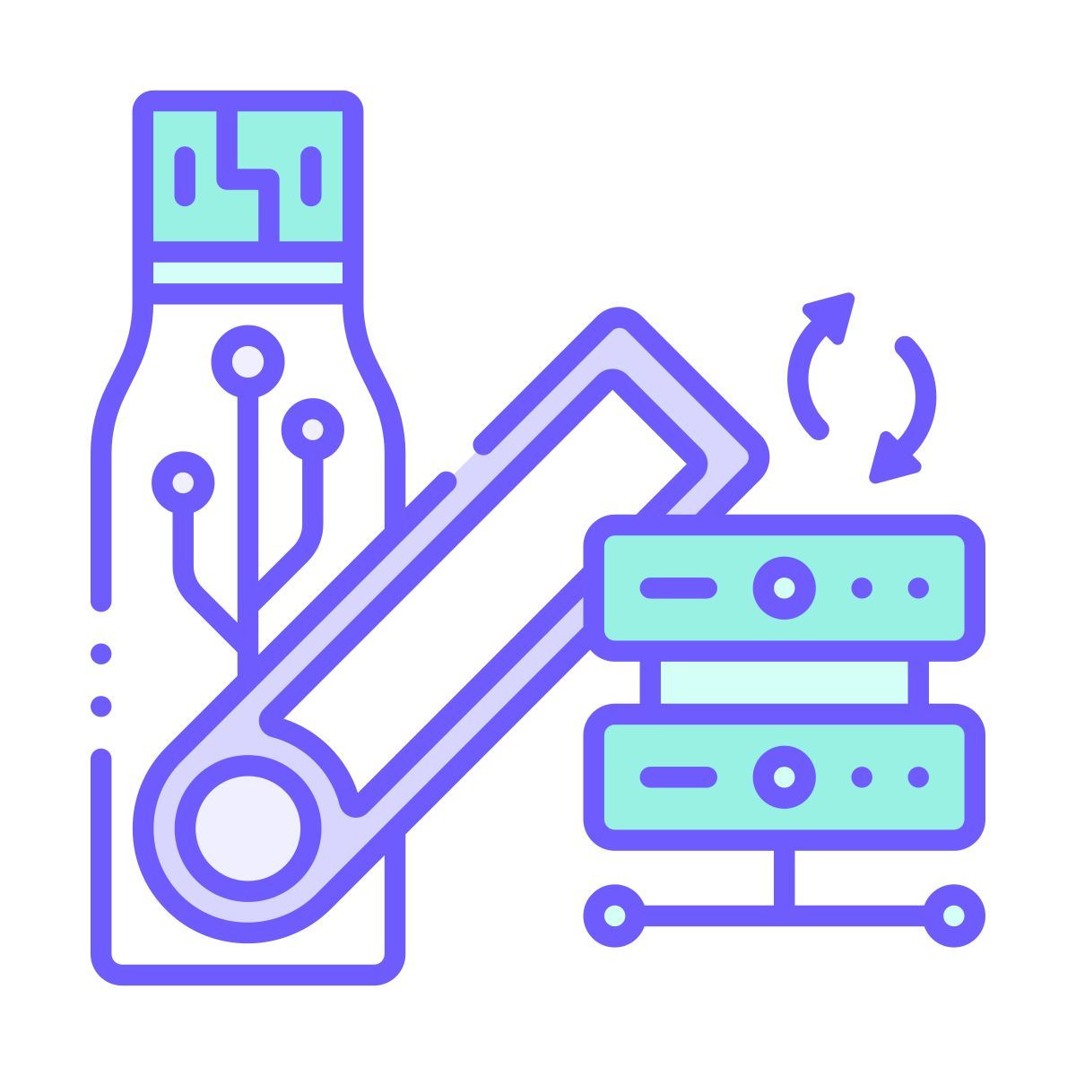 almacenamiento en unidad flash USB icon