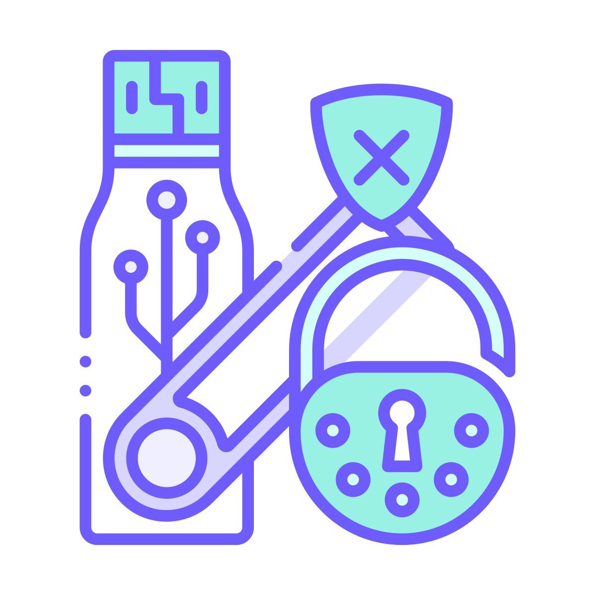 sblocco chiavetta usb icon