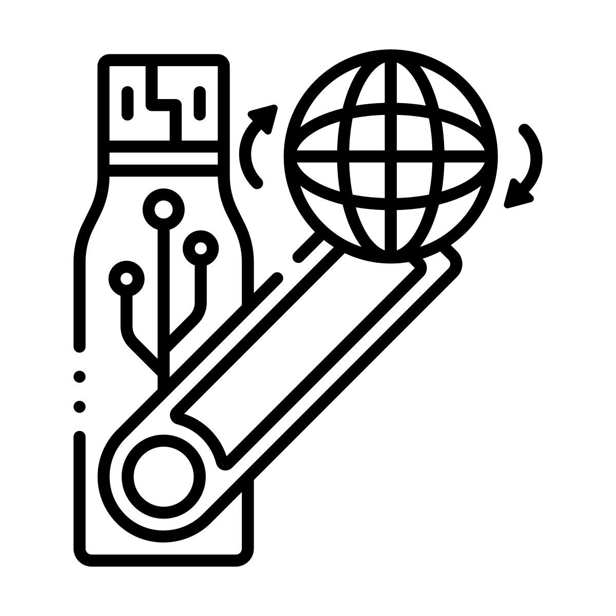 usb flash drive web icon
