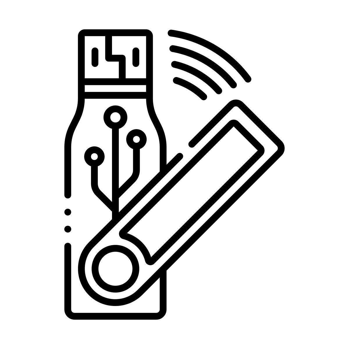 wireless usb flash drive icon