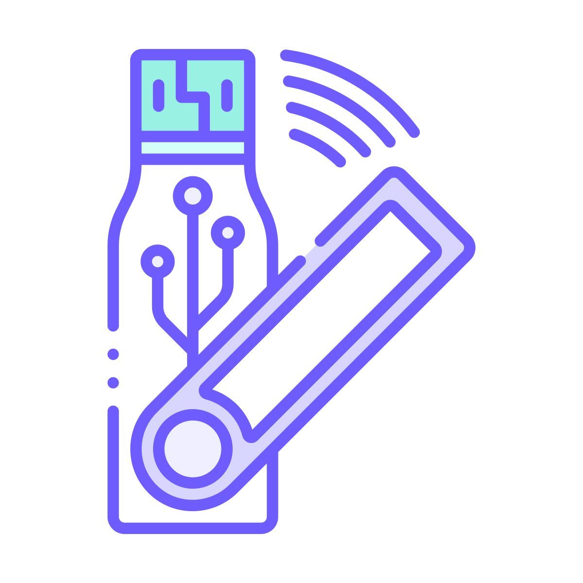 wireless usb flash drive icon