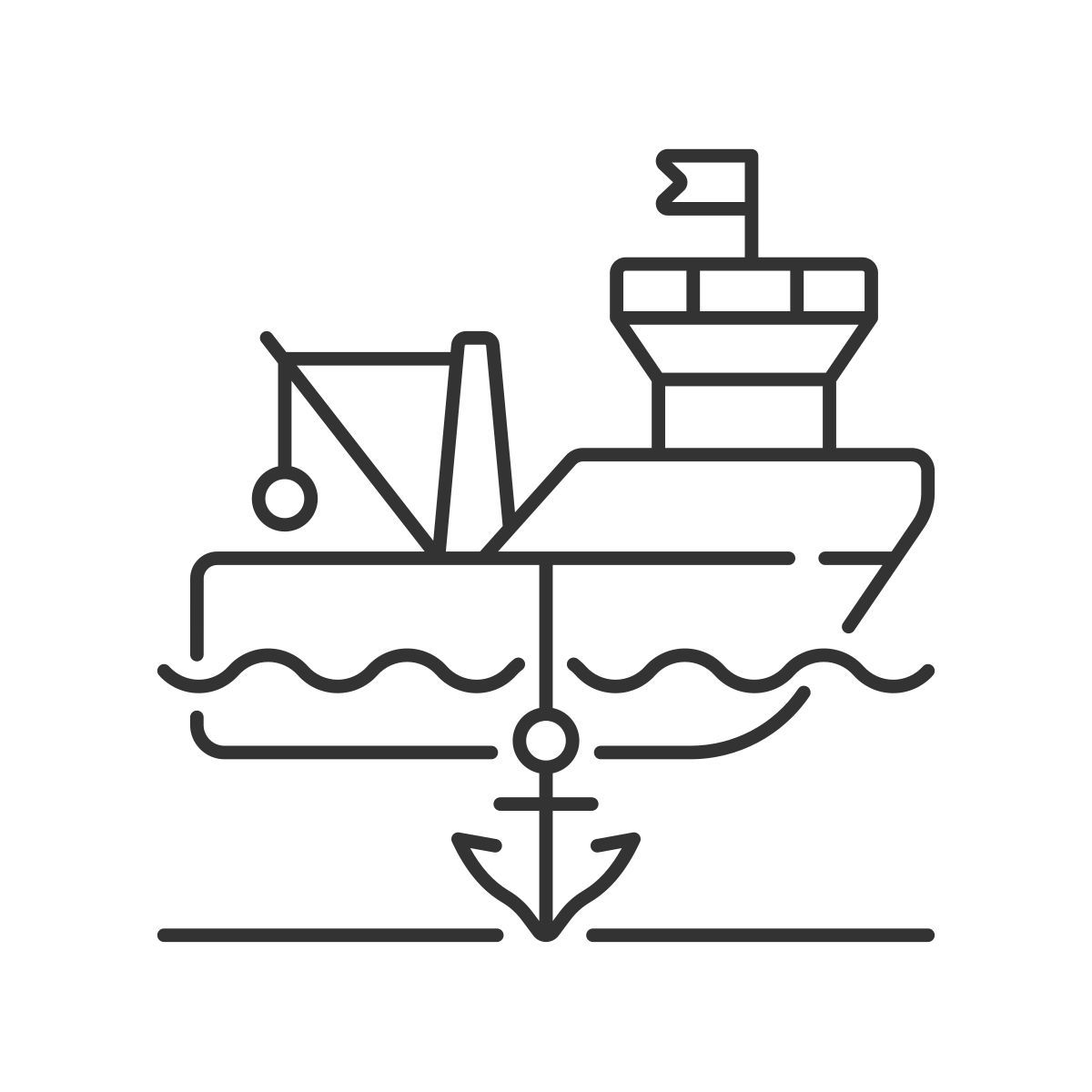 anchored ship icon
