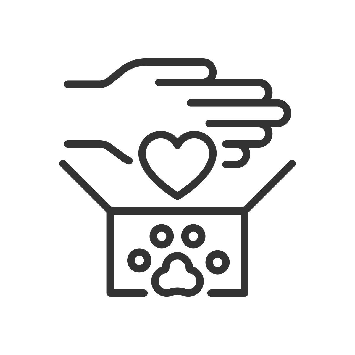animal donations icon