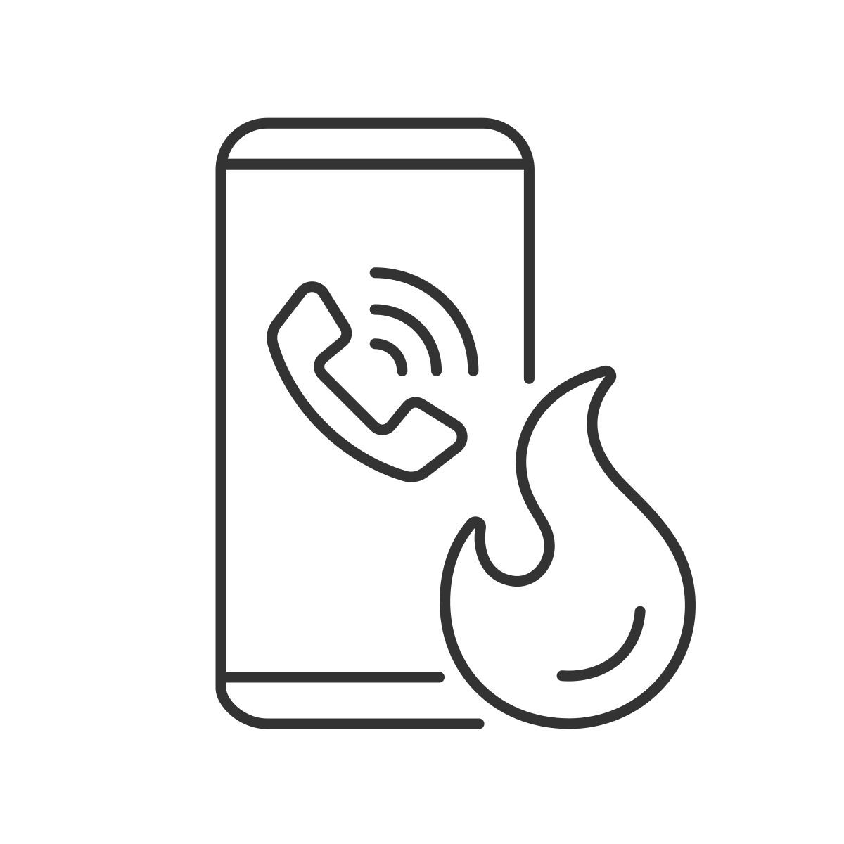 call in case of emergency icon