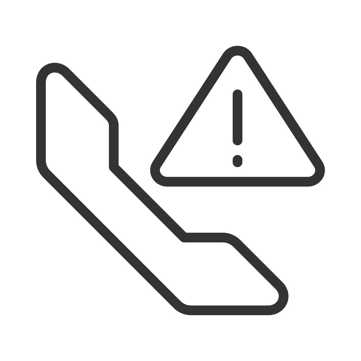 call warning icon