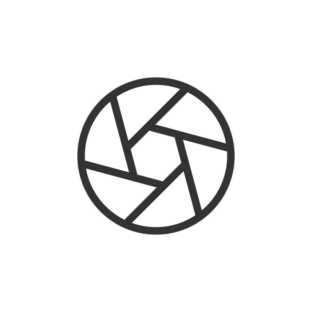 camera diaphragm icon