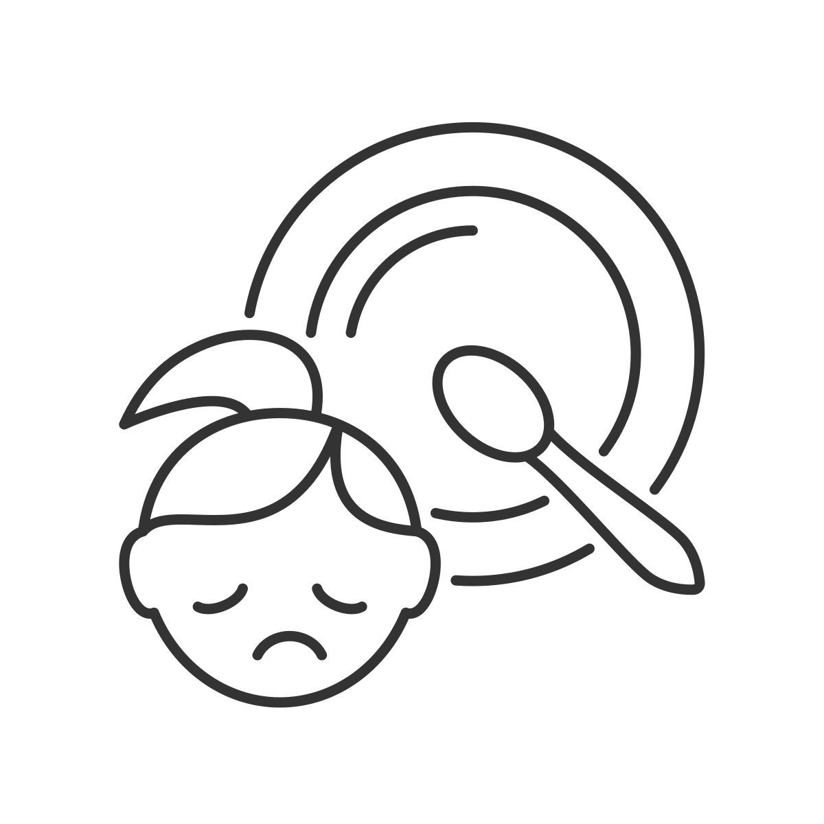 child hunger icon