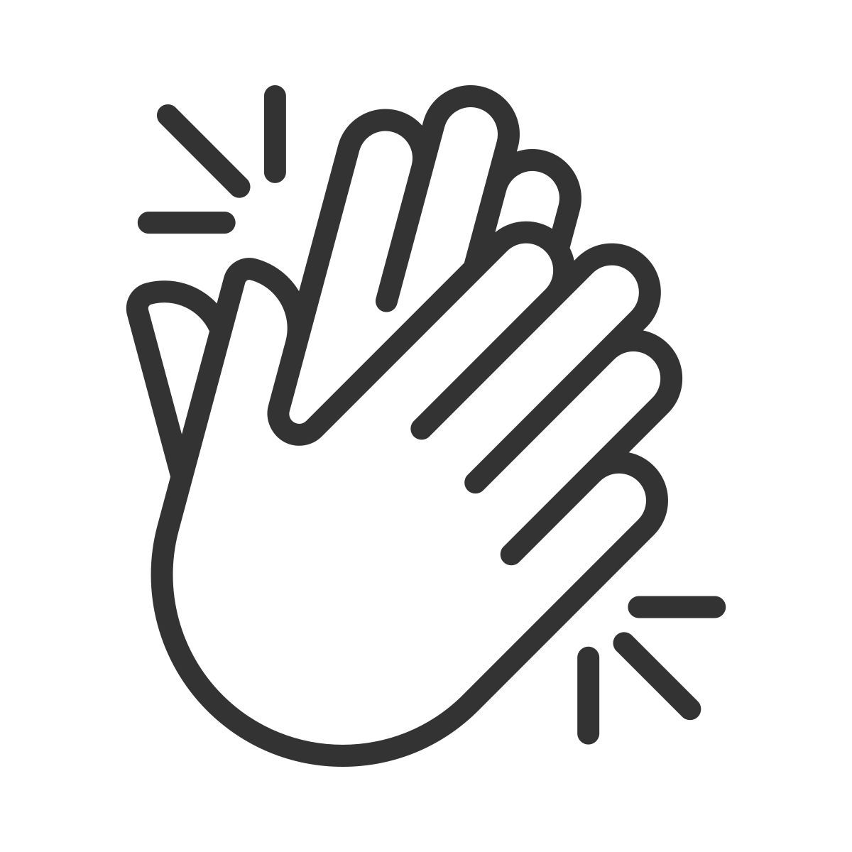 clapping hands icon