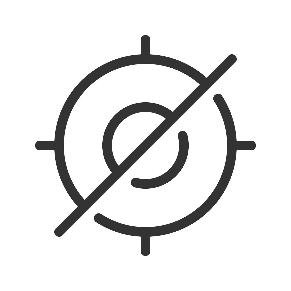 crossed aim icon