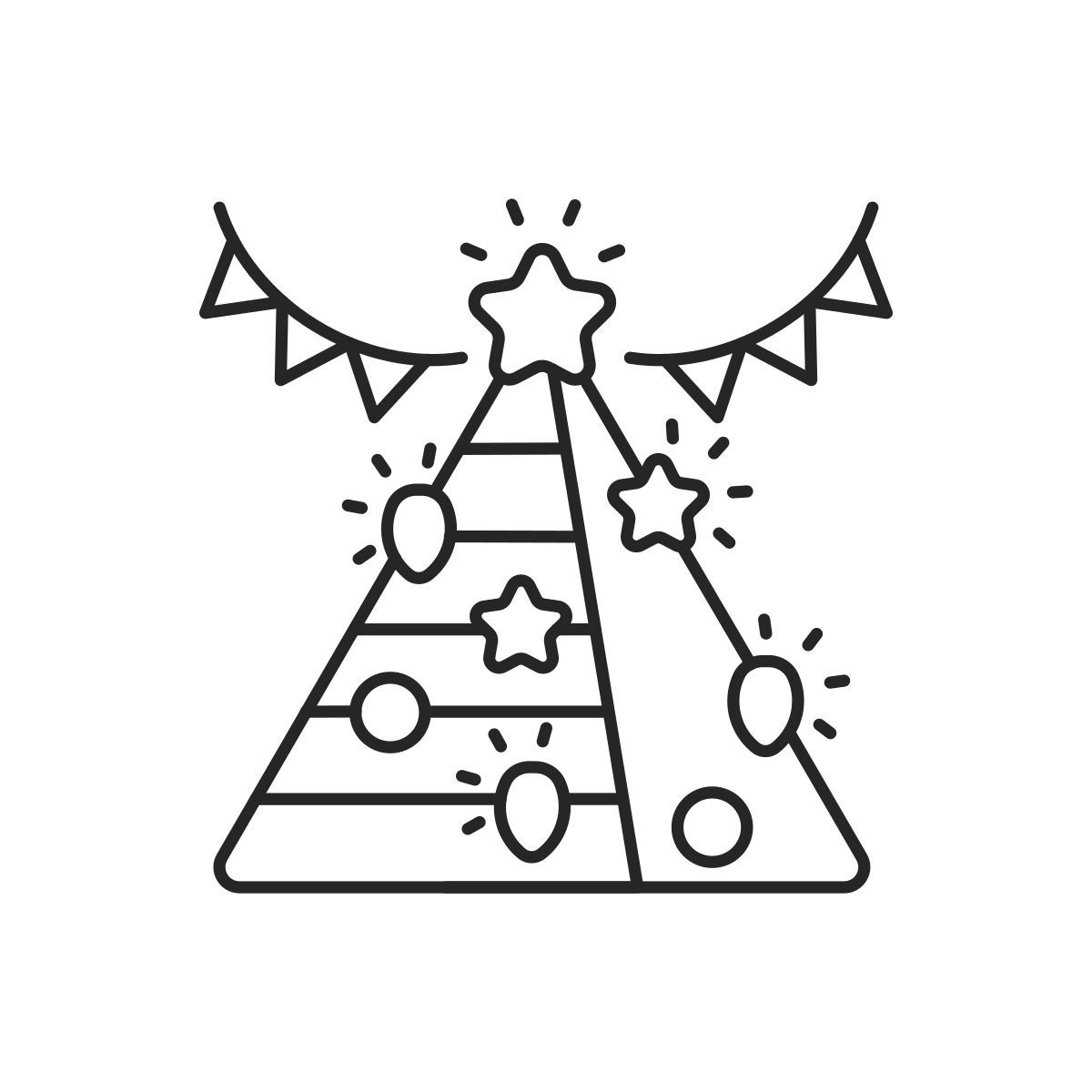 decorate christmas tree icon