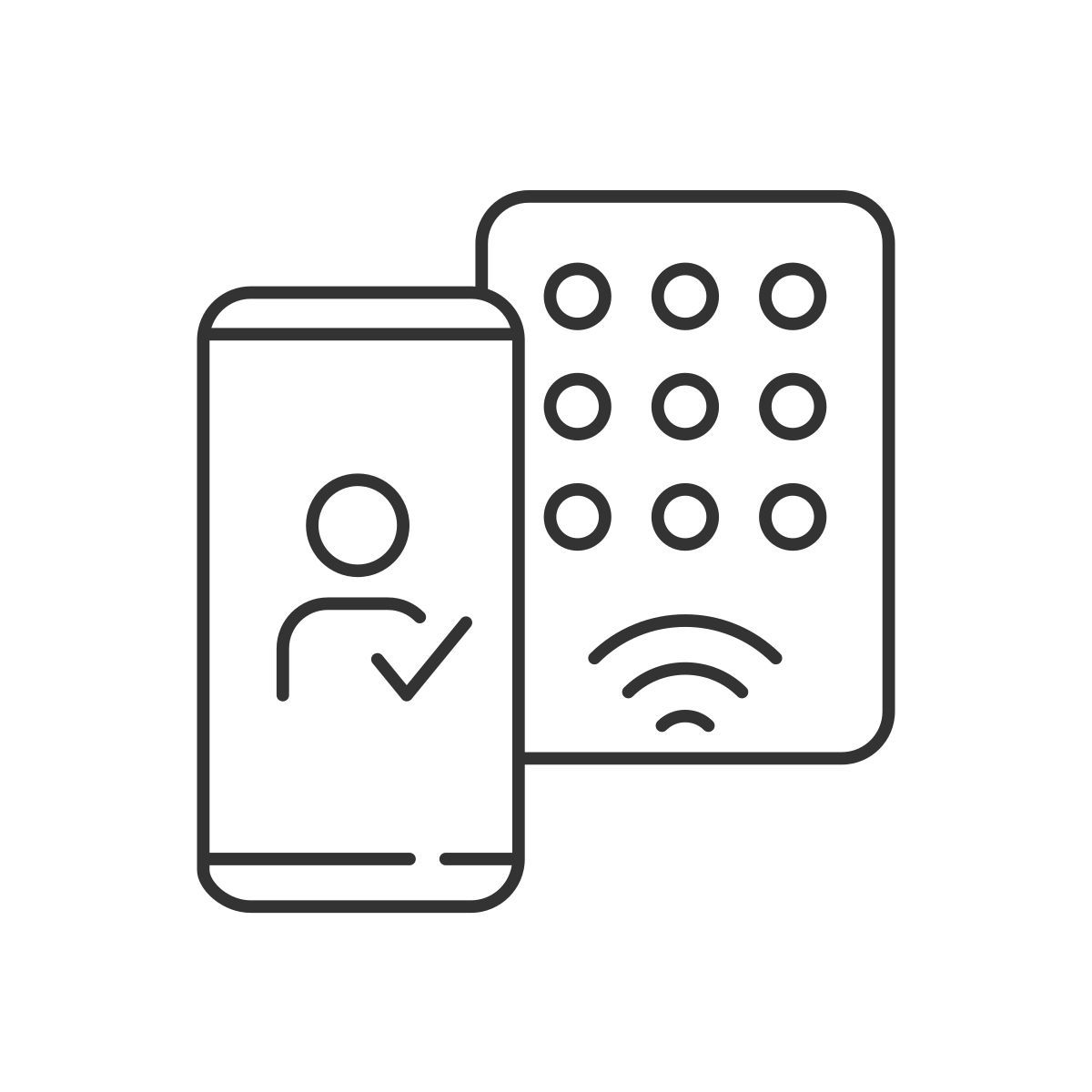 detecting mobile credentials icon