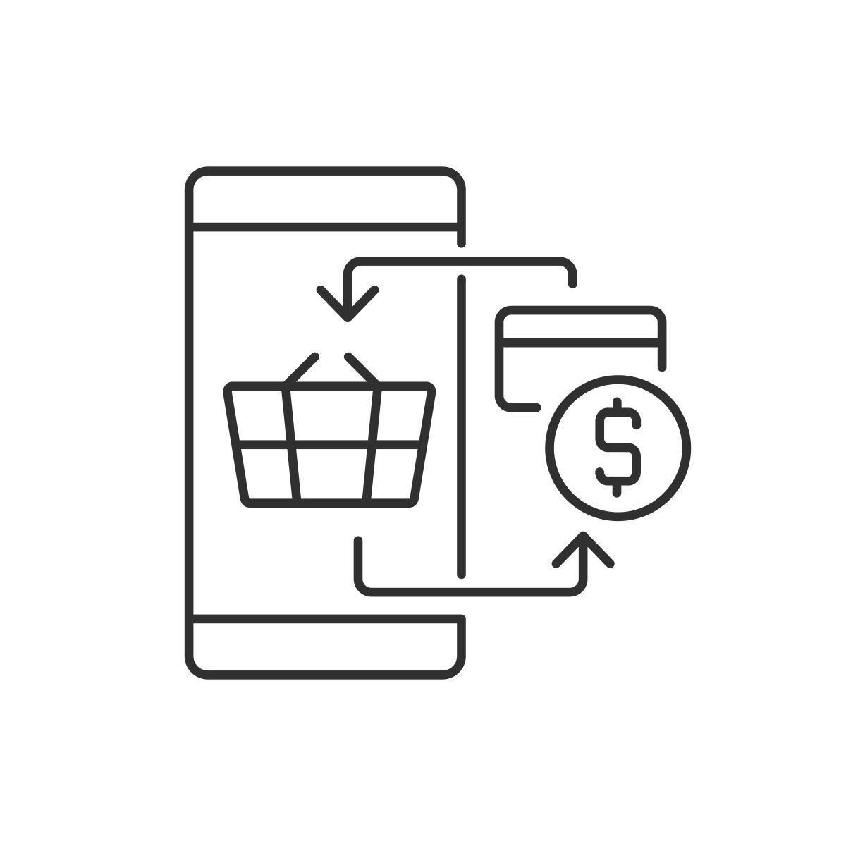 transação digital icon