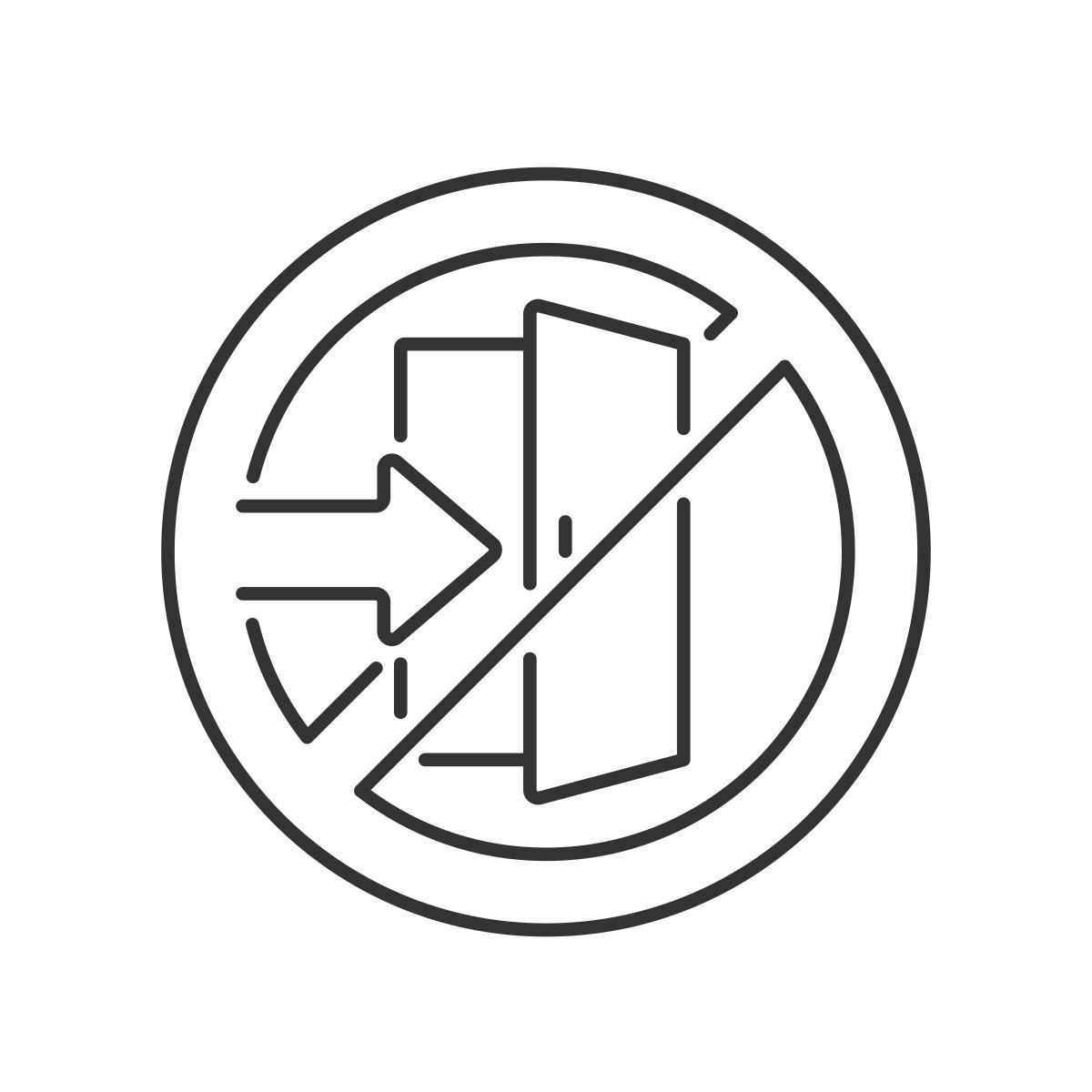 do not enter icon