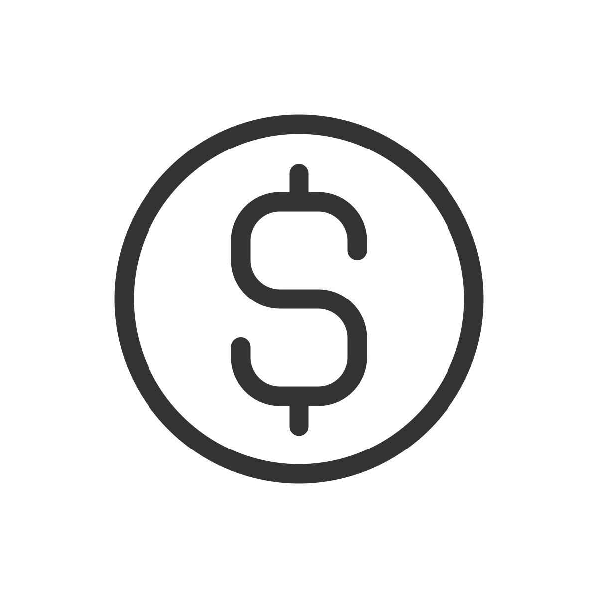 dollar coin icon