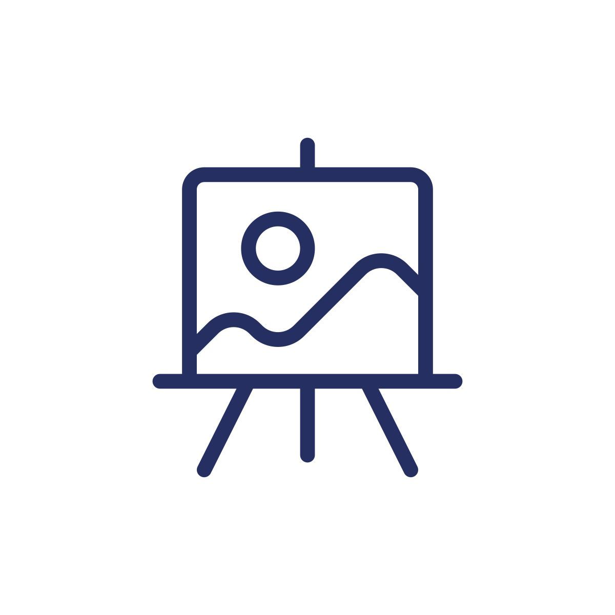 easel stand for art class icon