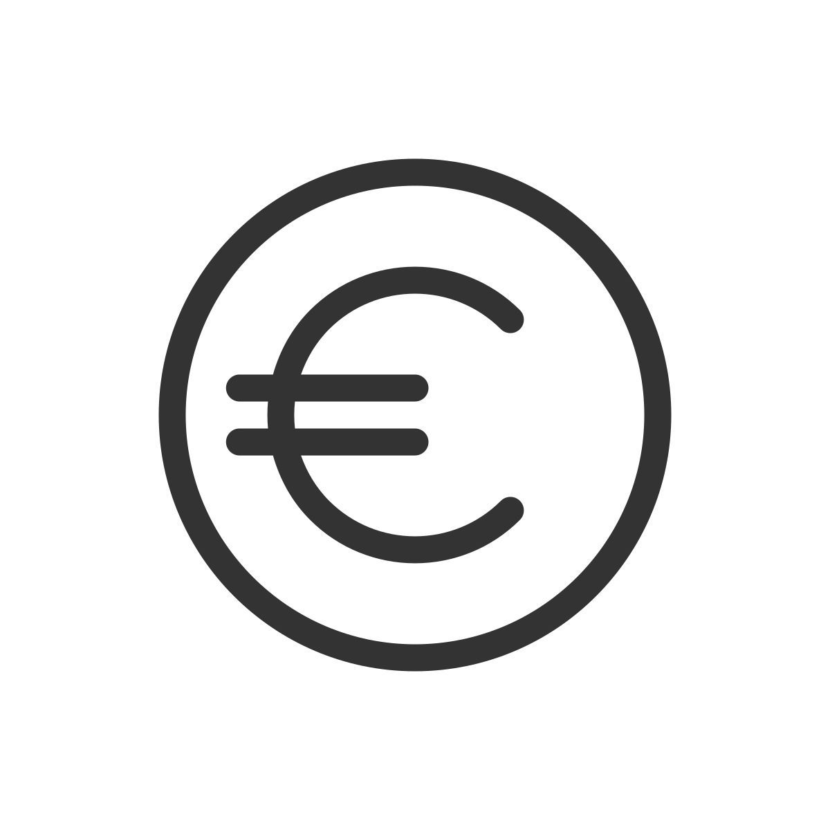 euro coin icon