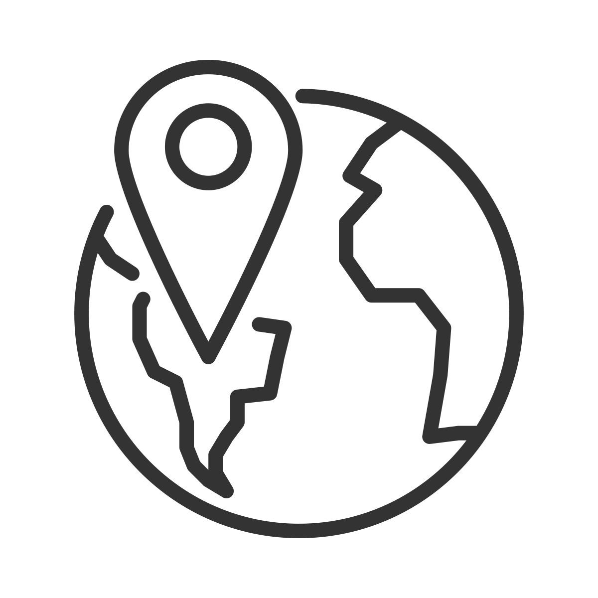 globe with pin icon