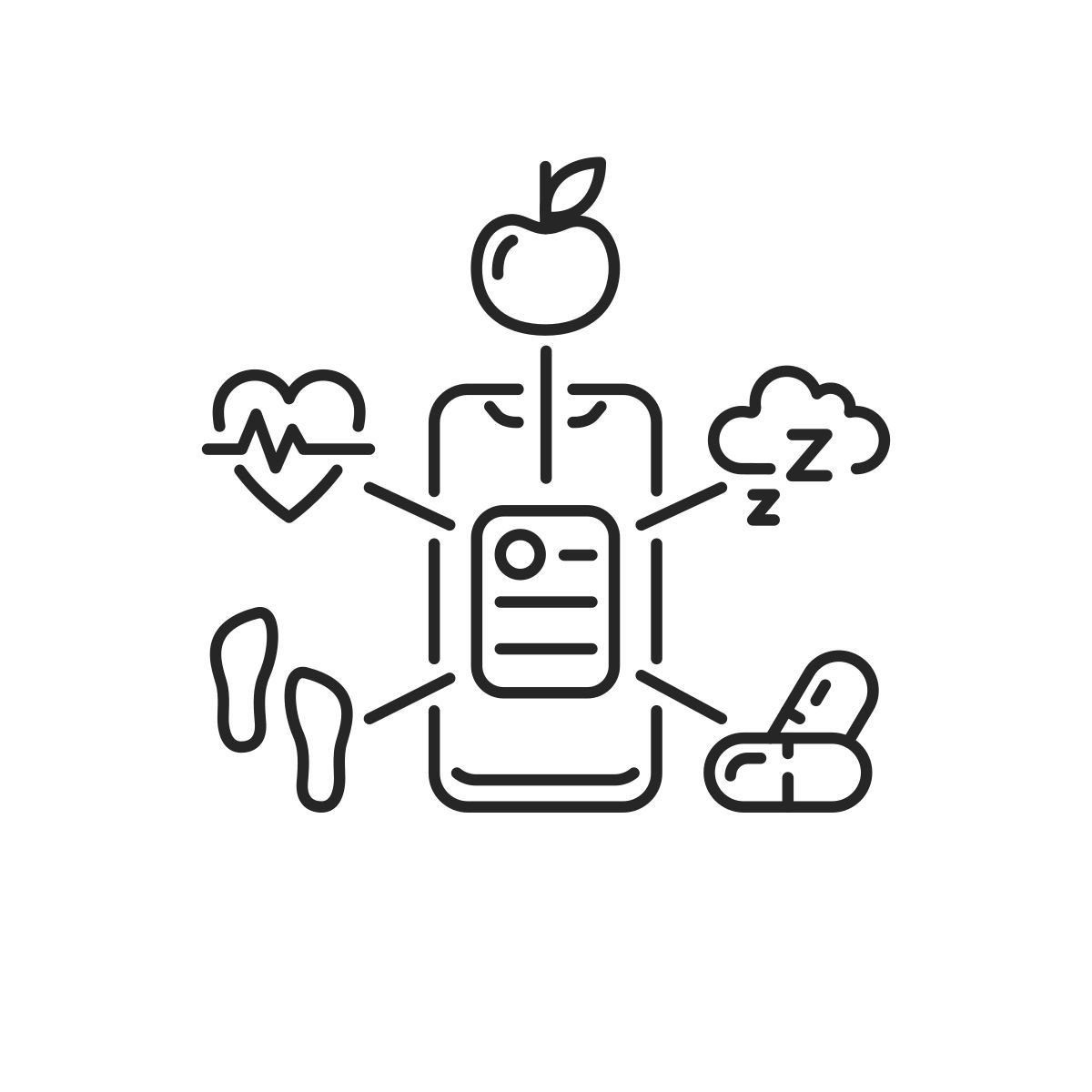 health data collection icon