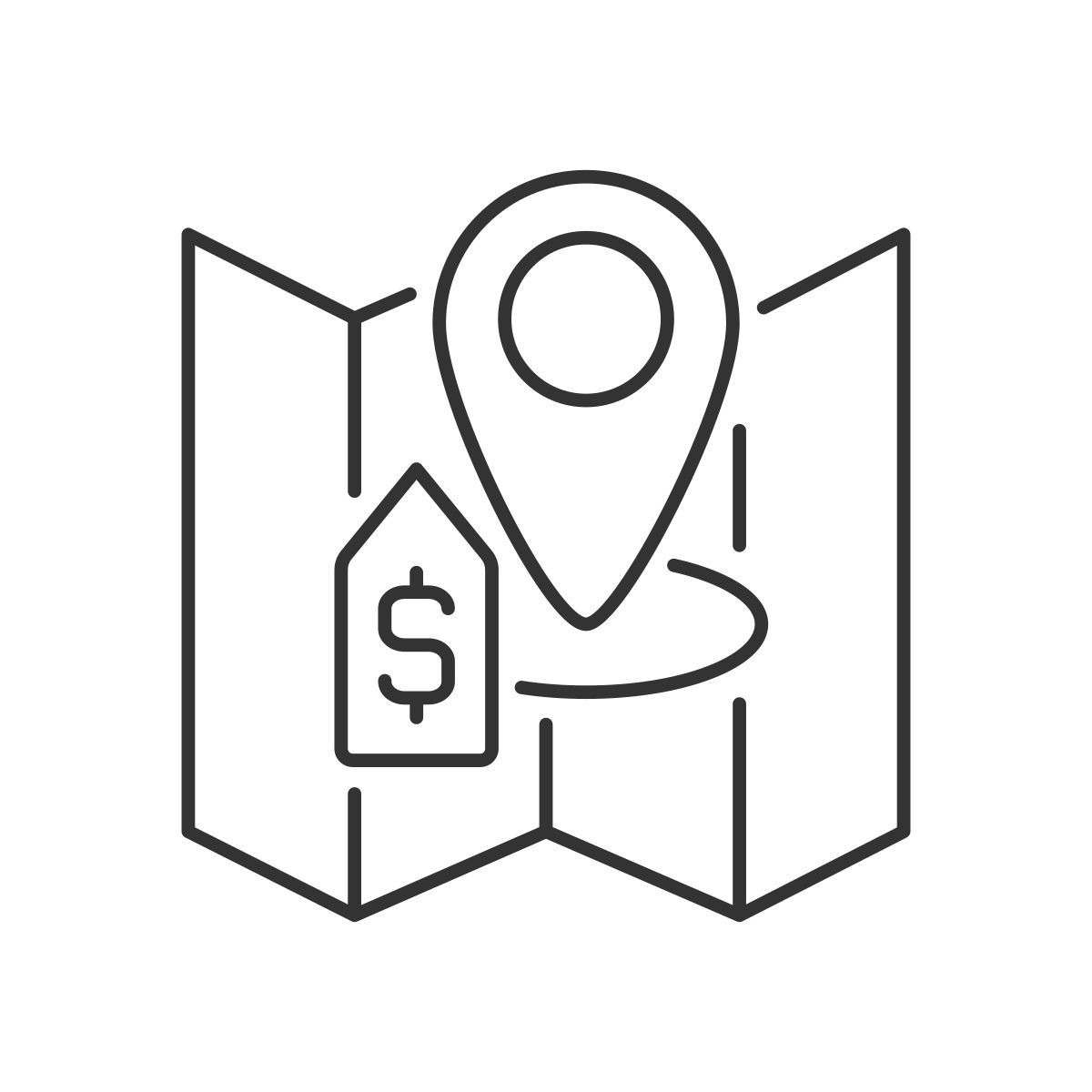 land selling icon
