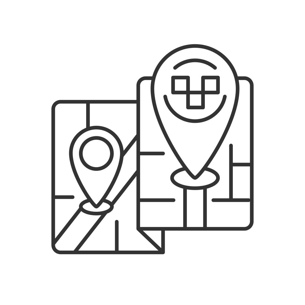 long distance trips icon