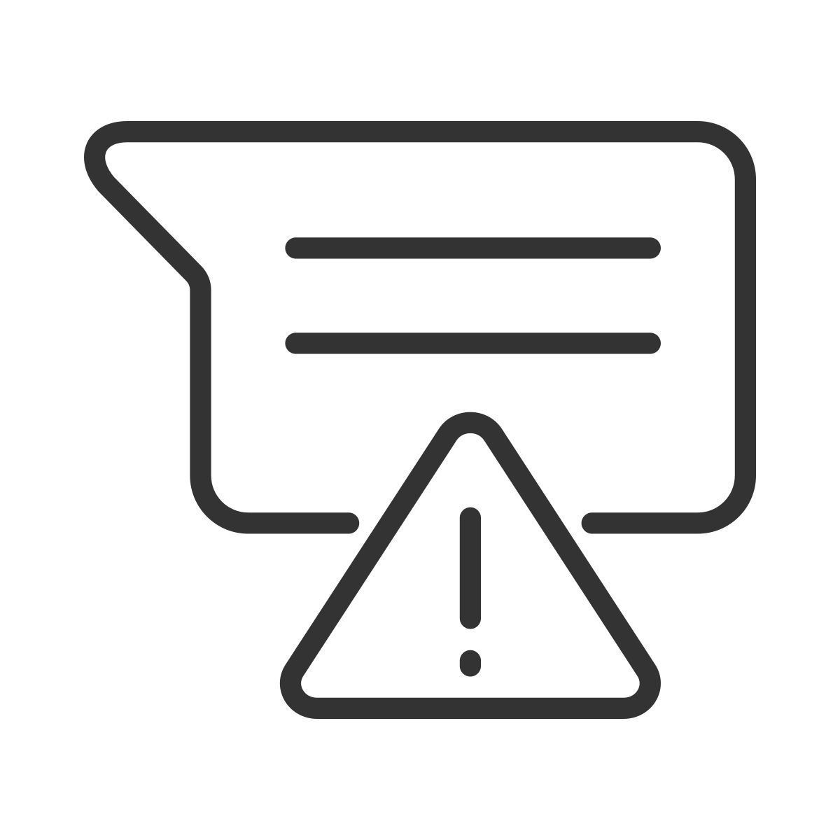 message is not sent icon