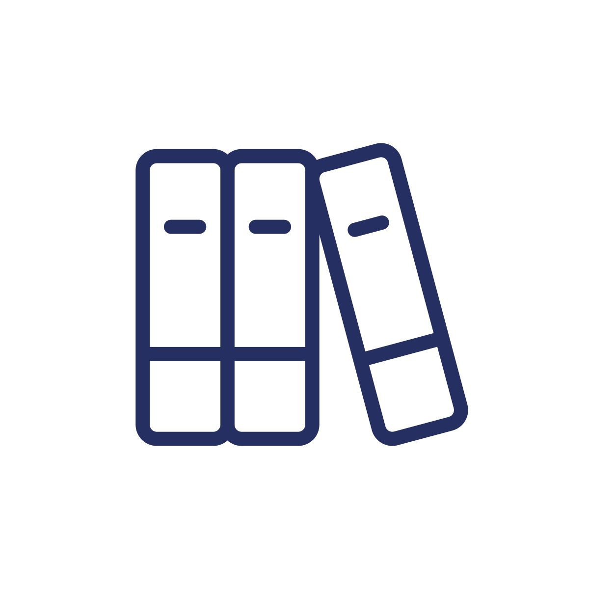 messy bookshelf icon
