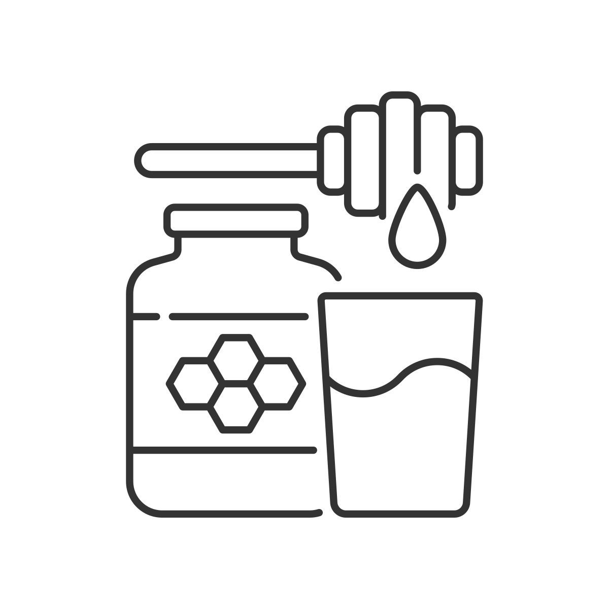 milk and honey icon