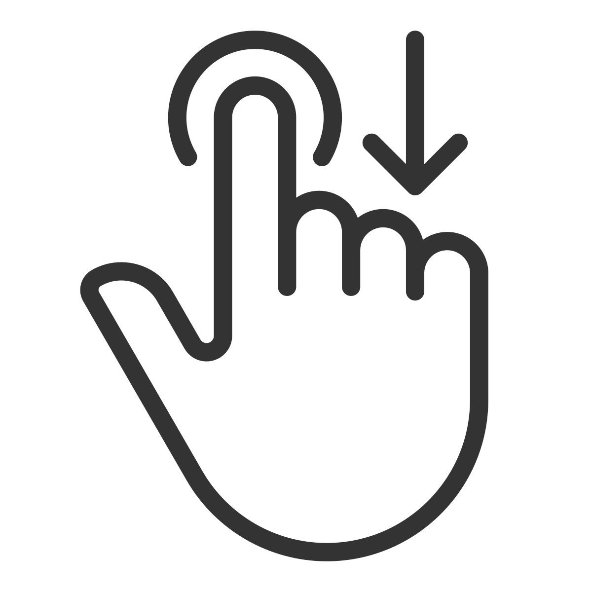 move downwards icon