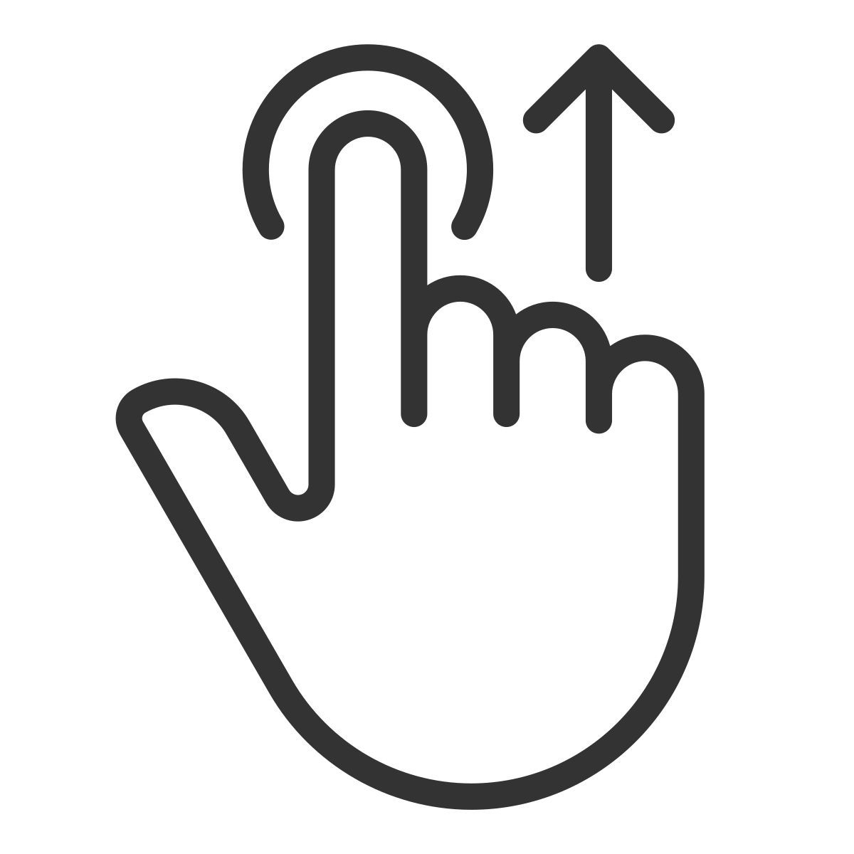 move upwards icon