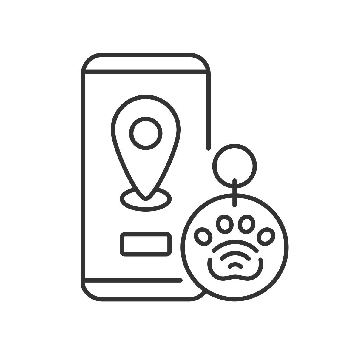 nfc and rfid pet tags icon