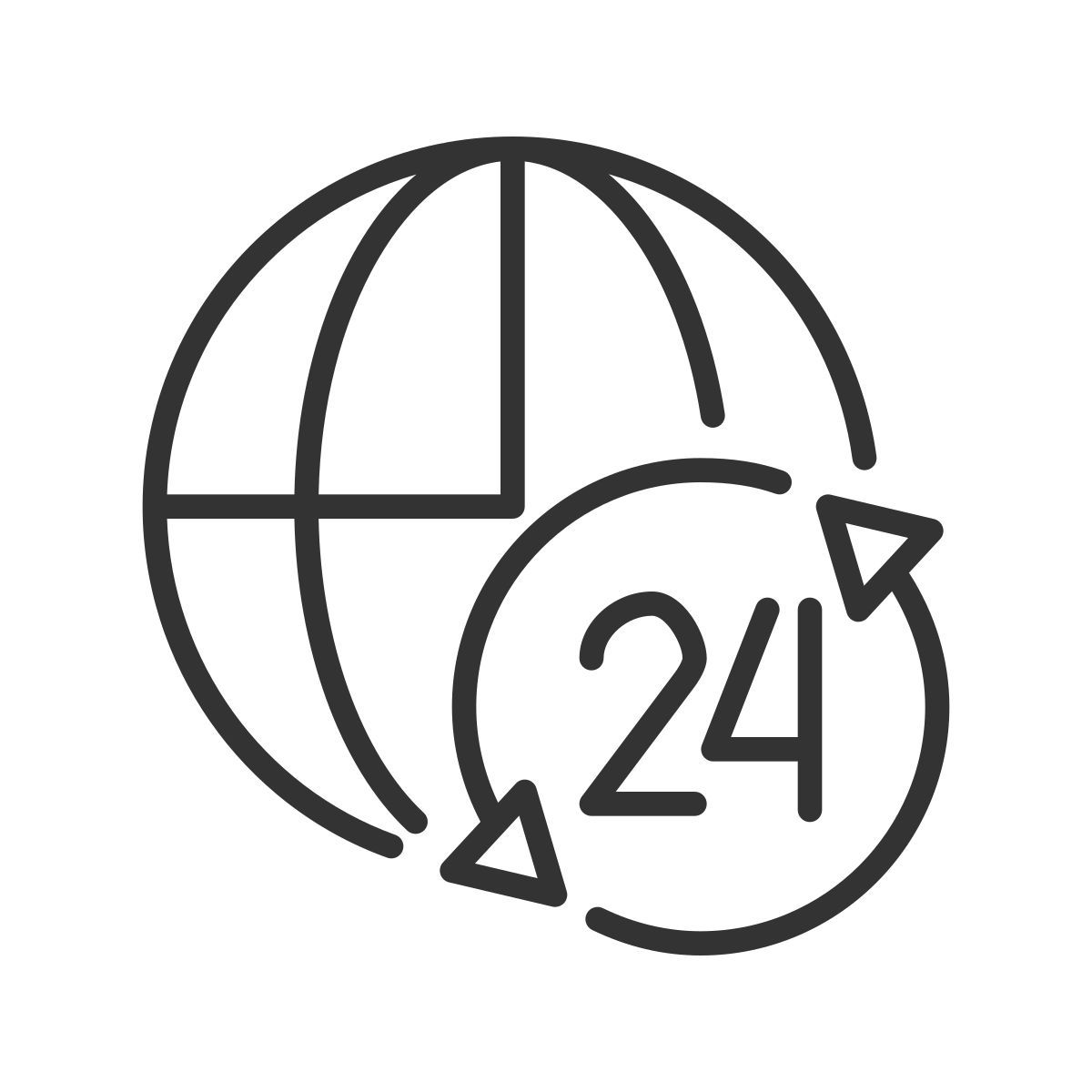 servicio de soporte mundial ininterrumpido icon