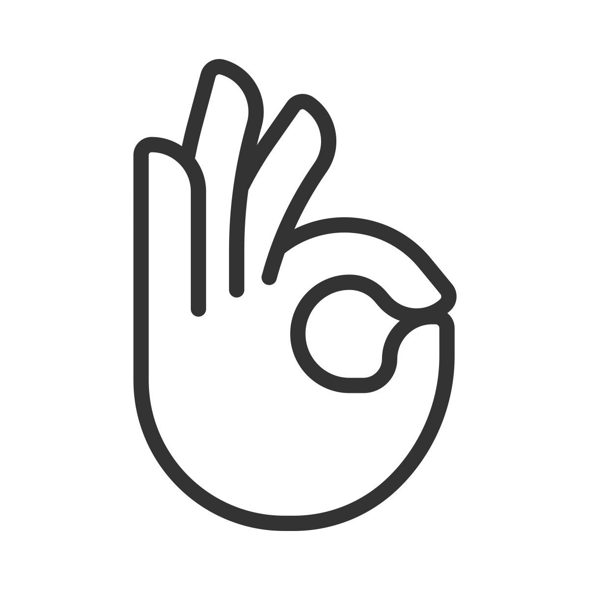 ok gesture icon