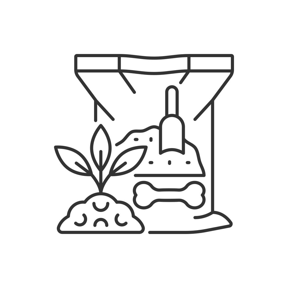 organic fertilizer icon