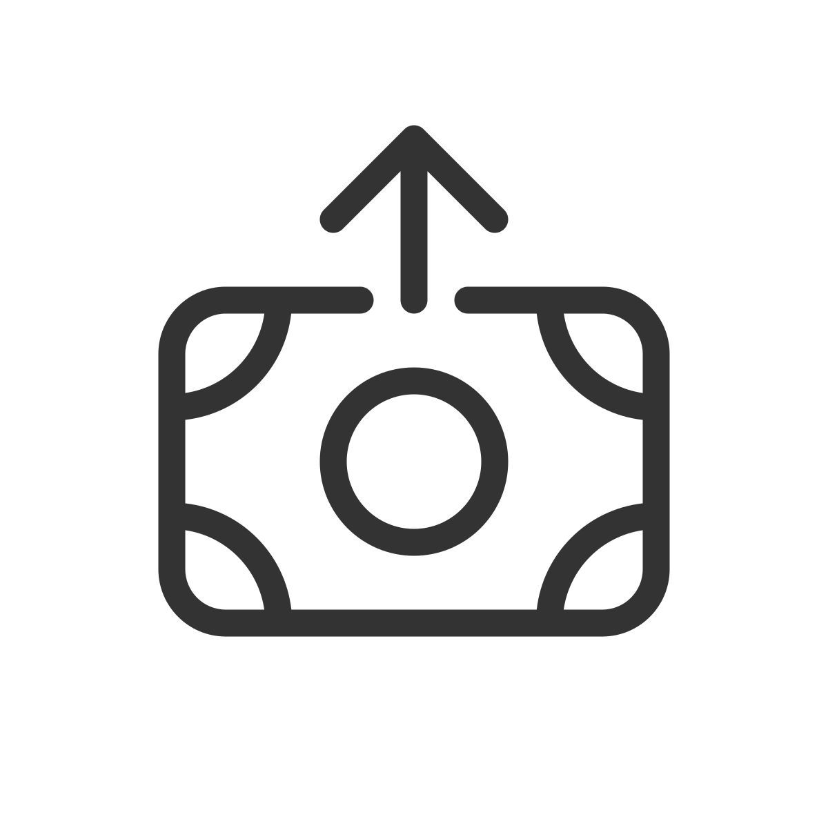 outbound cash icon
