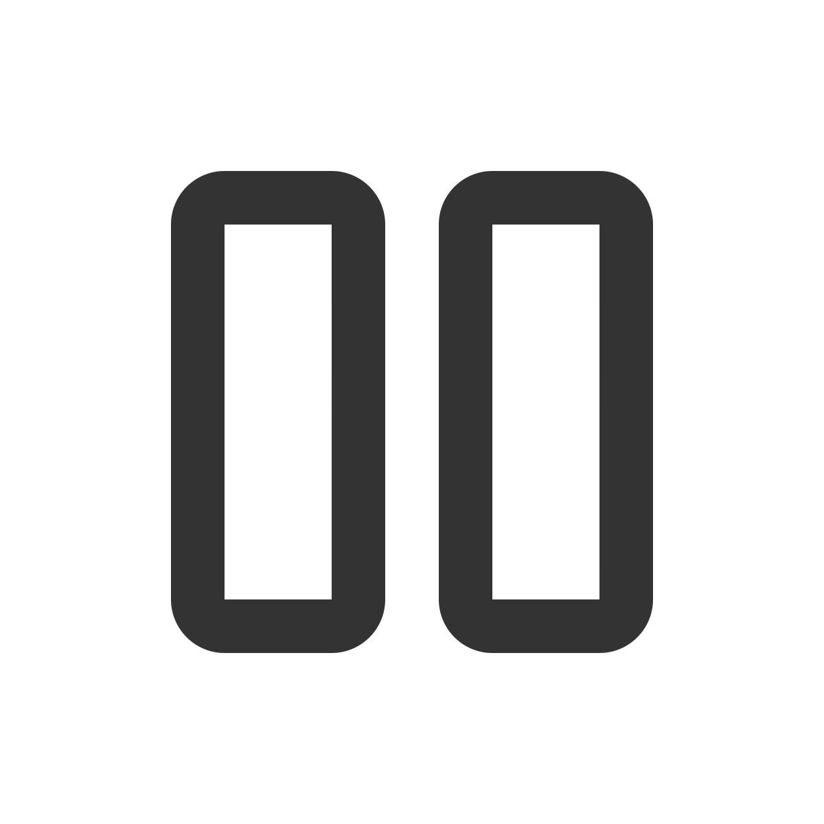 pause button icon