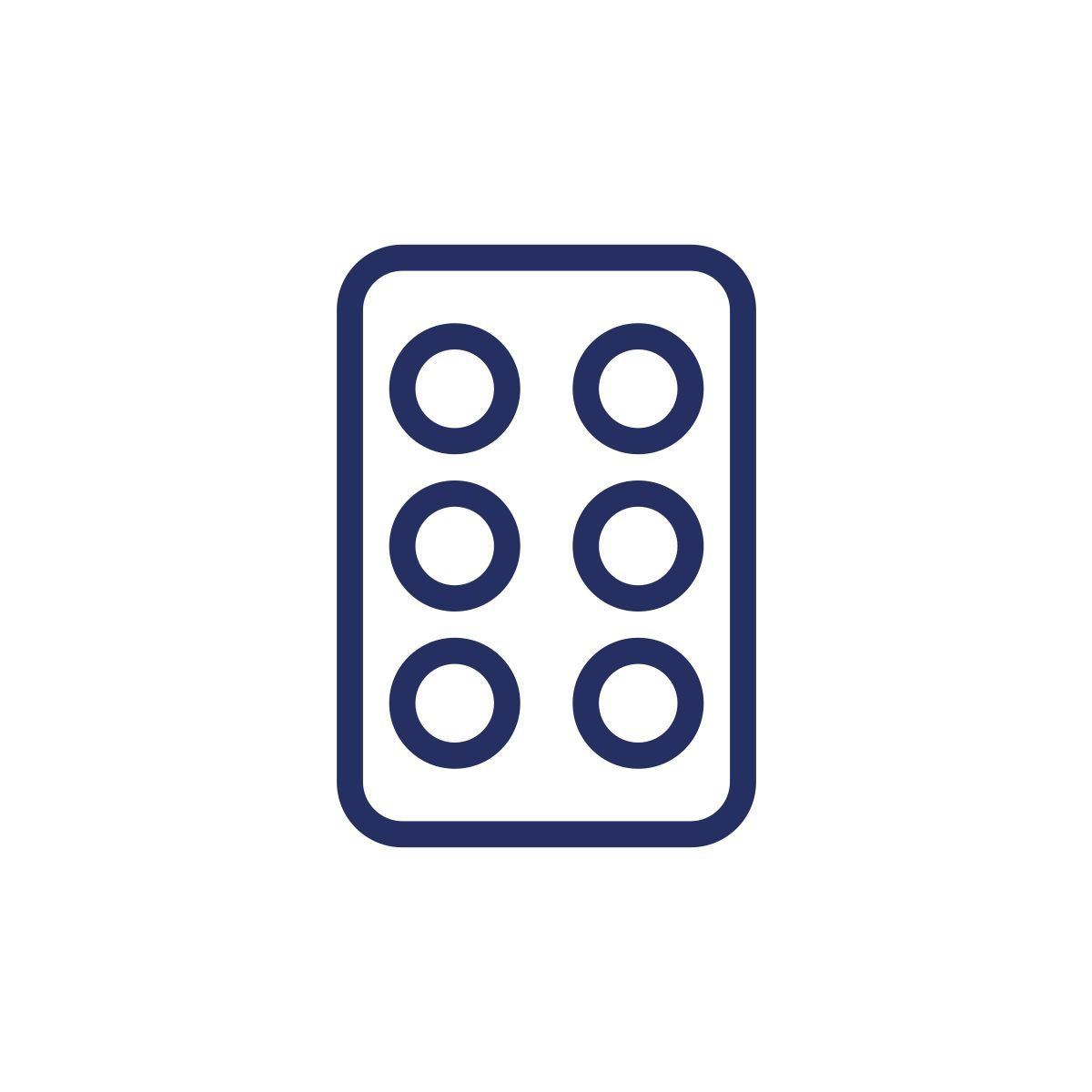 pills in blister pack icon