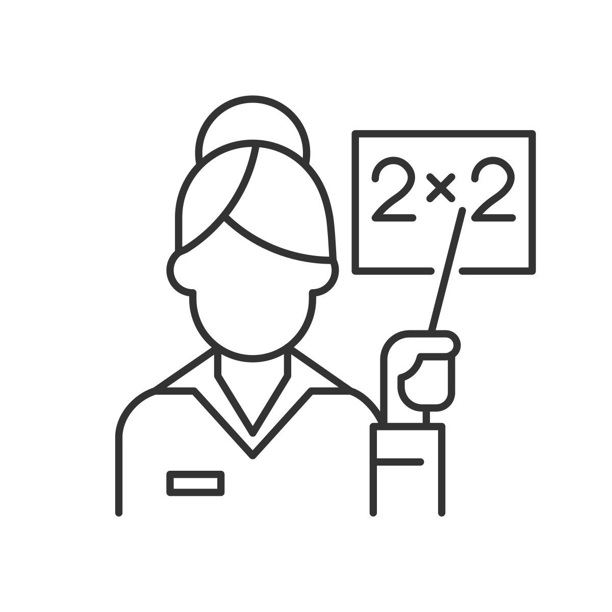 pink collar worker icon