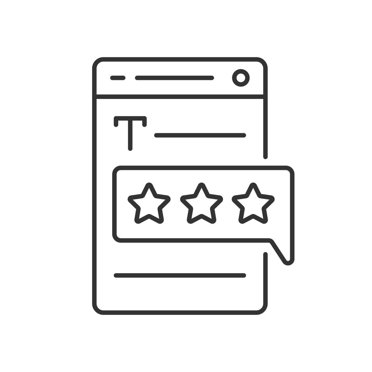 reseña positiva icon