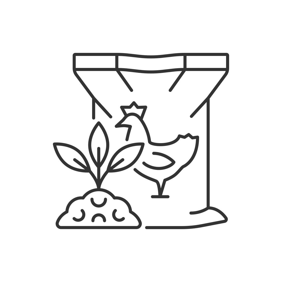 poultry manure icon