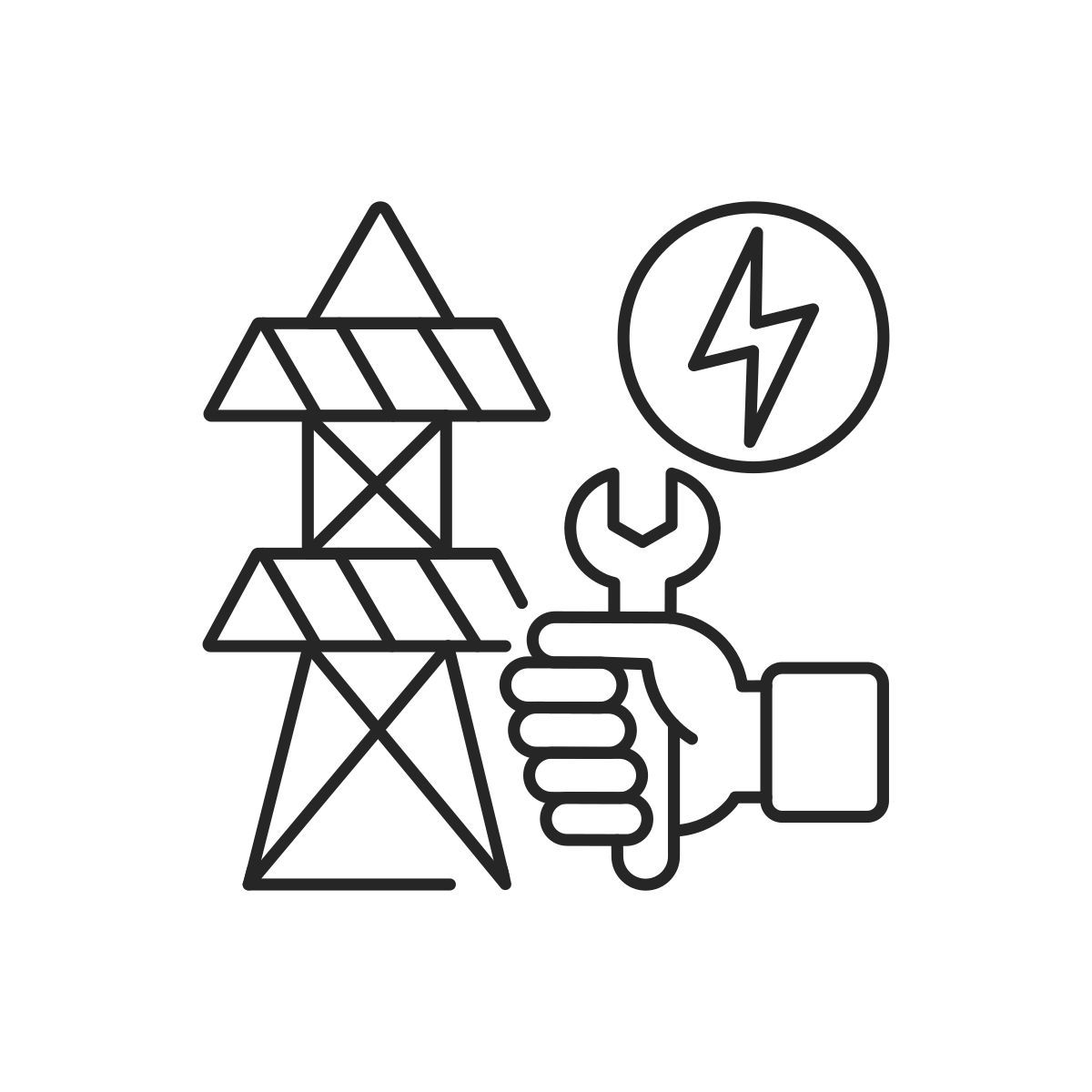 repair power lines icon