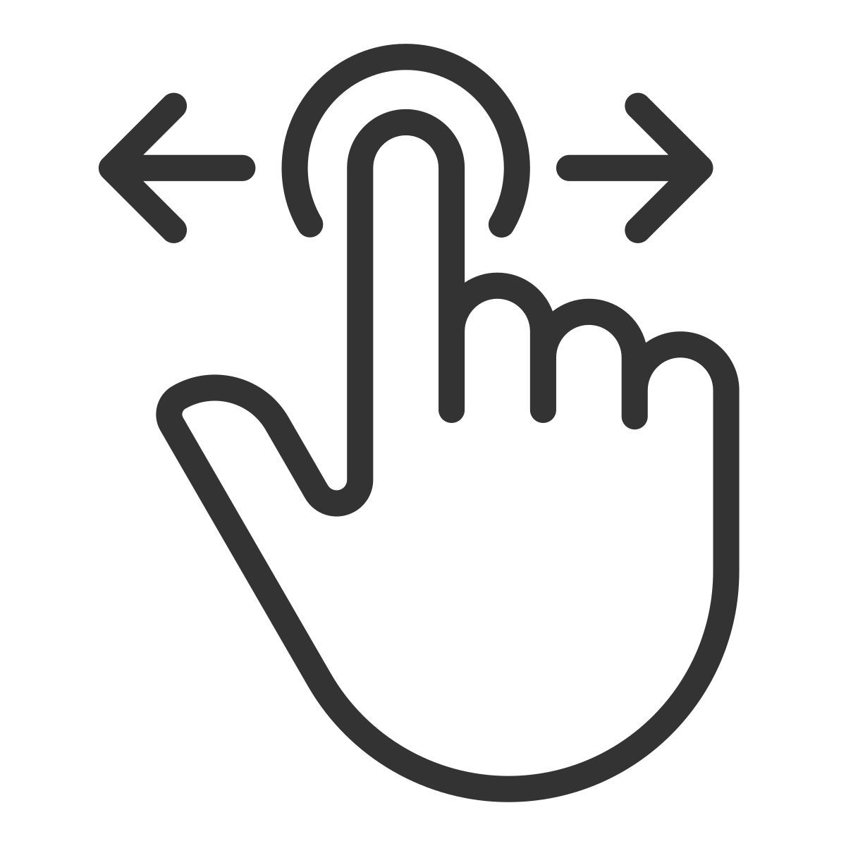 rolagem horizontal icon