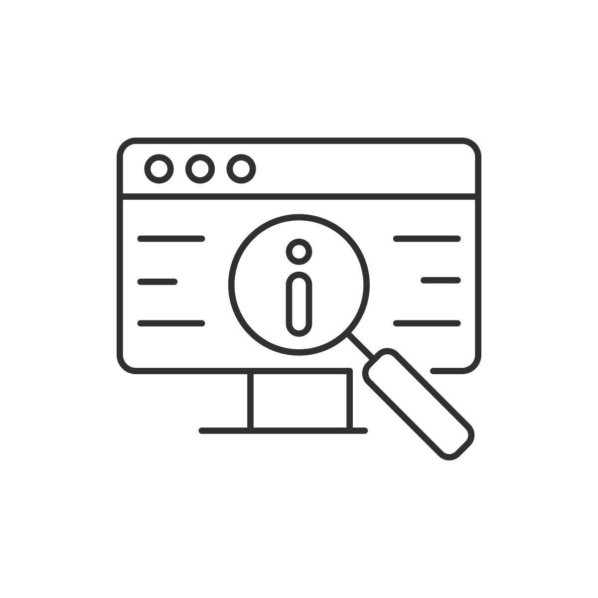 search for information icon
