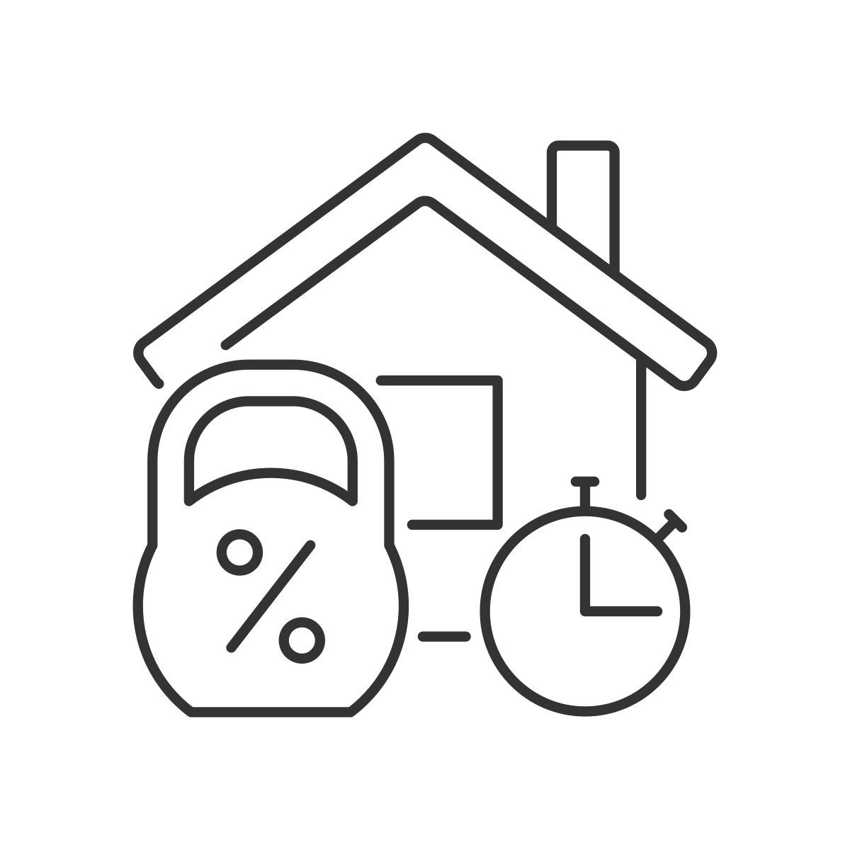 short term mortgage icon
