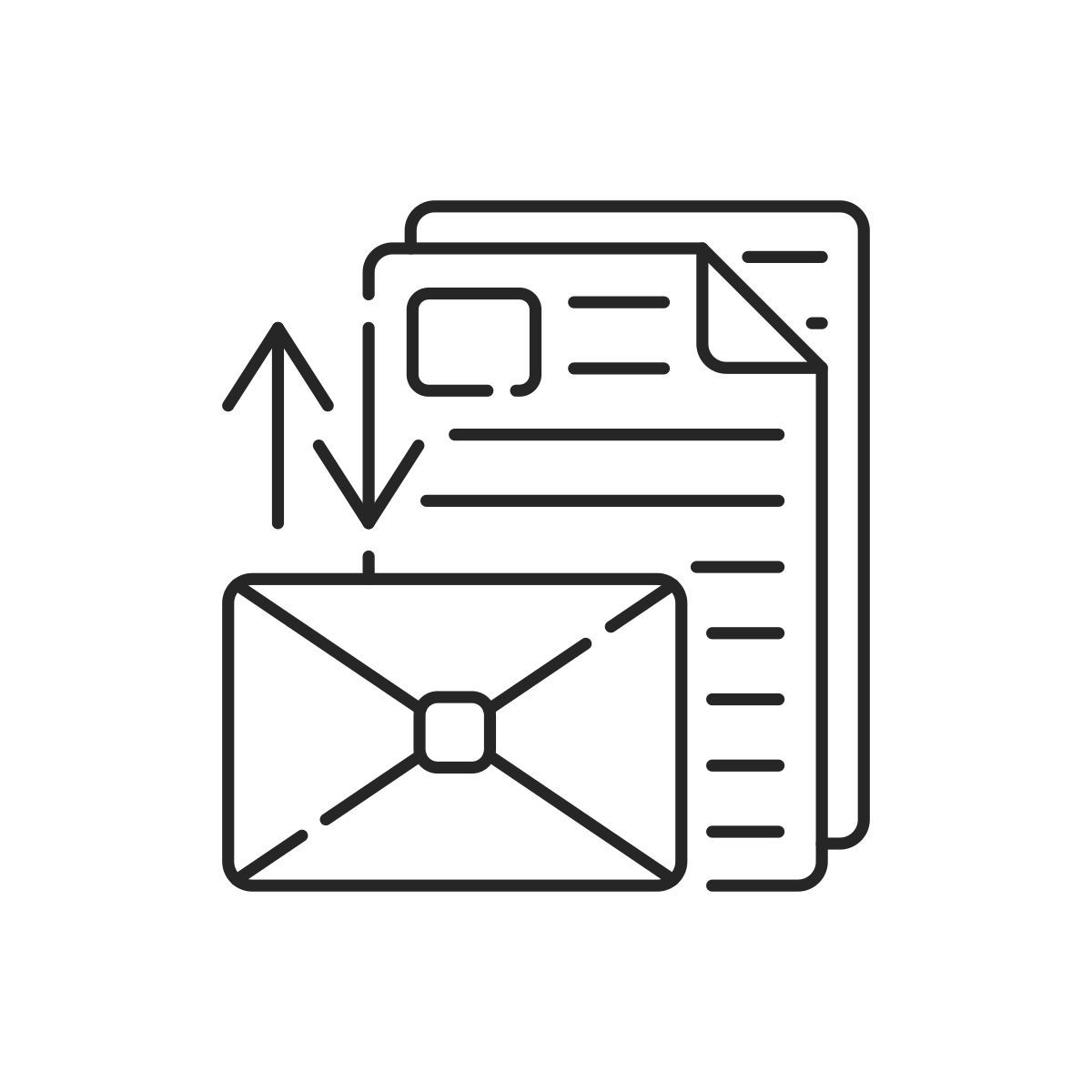 sorting letters icon