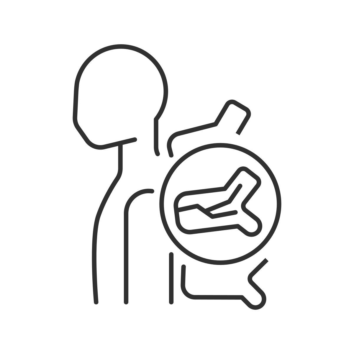 spinal fracture icon